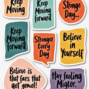 Self-Love & Motivation - Sticker Sheet v11
